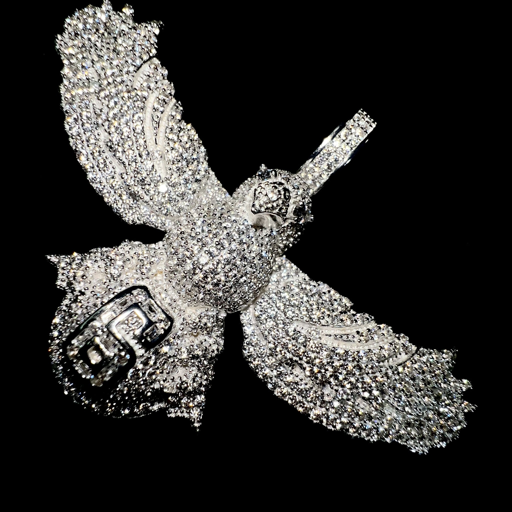 Iced Out Eagle Pendant - Silver 925 - Sehgal Dubai Collection