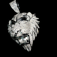 Iced Out Lion Pendant - Silver 925 - Sehgal Dubai Collection