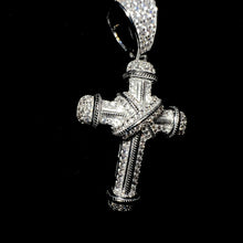 Iced Out Cross Pendant - Silver 925 - Sehgal Dubai Collection