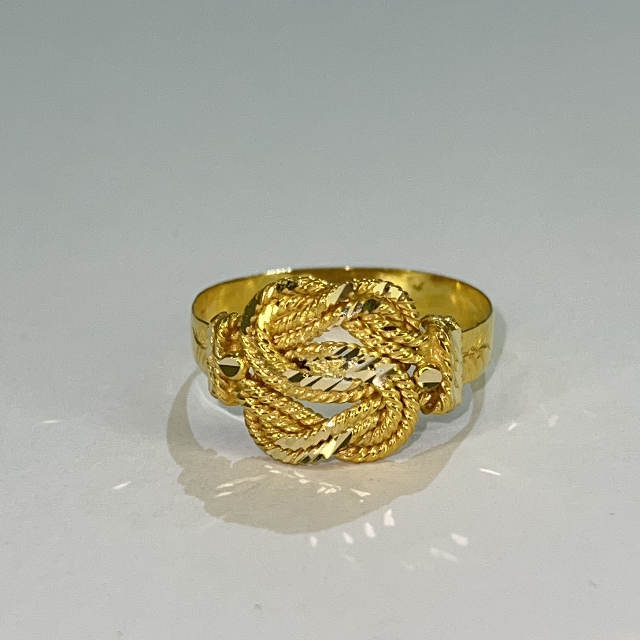 Diamond cut Mattenklopper Ring - Classic Model - 18 carat gold