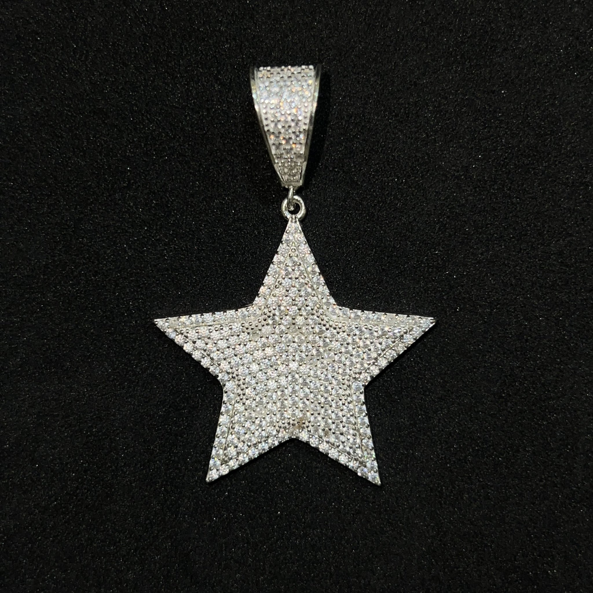 Star Pendant - Iced Out - Silver 925