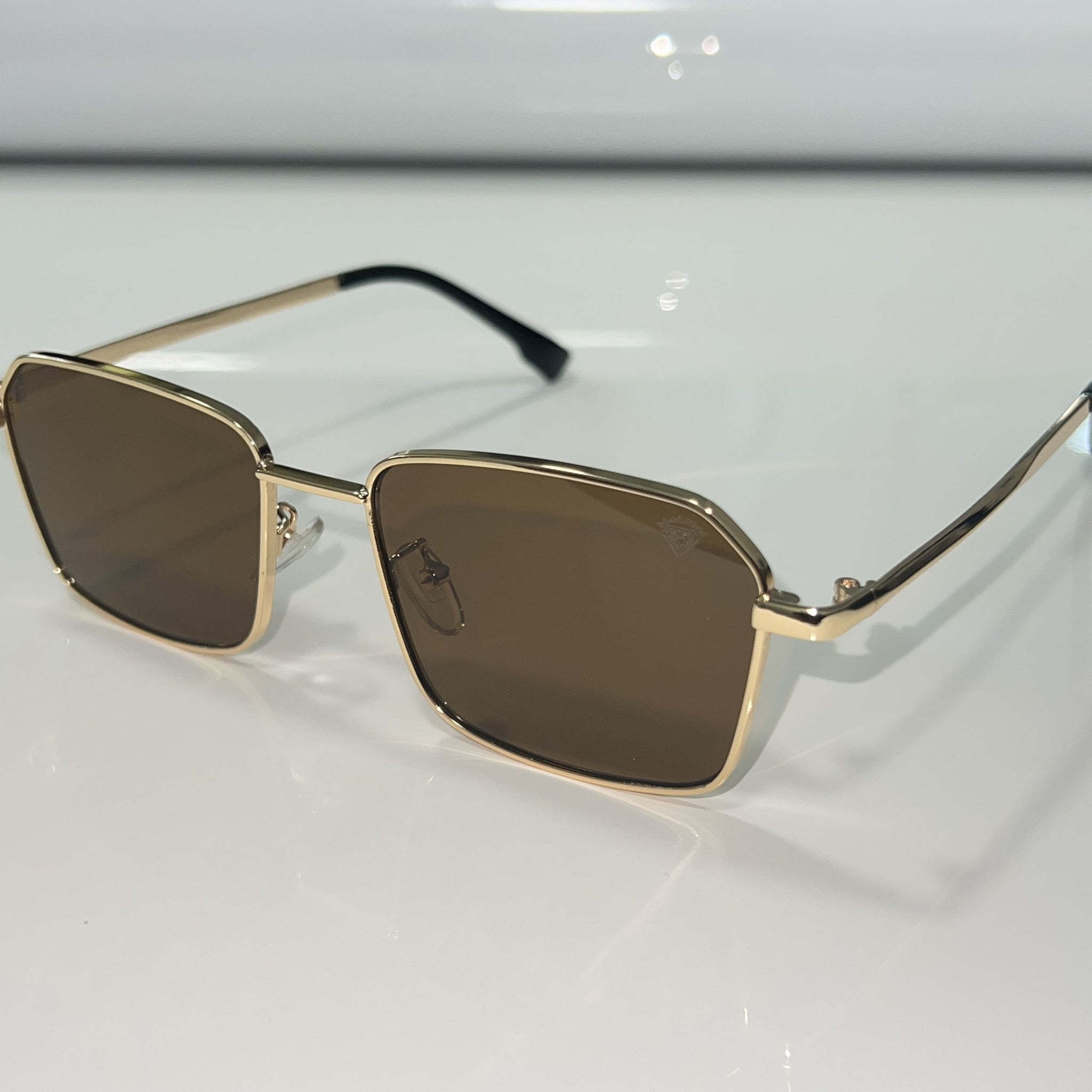 Celebrity Glasses - 14k gold plated - Sehgal Glasses - Brown Shade