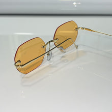 Star Glasses - Sehgal Glasses - gold plated - Orange Shade