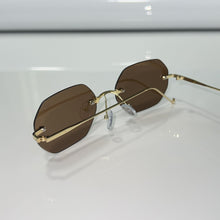 Star Glasses - Sehgal Glasses - gold plated - Brown Shade
