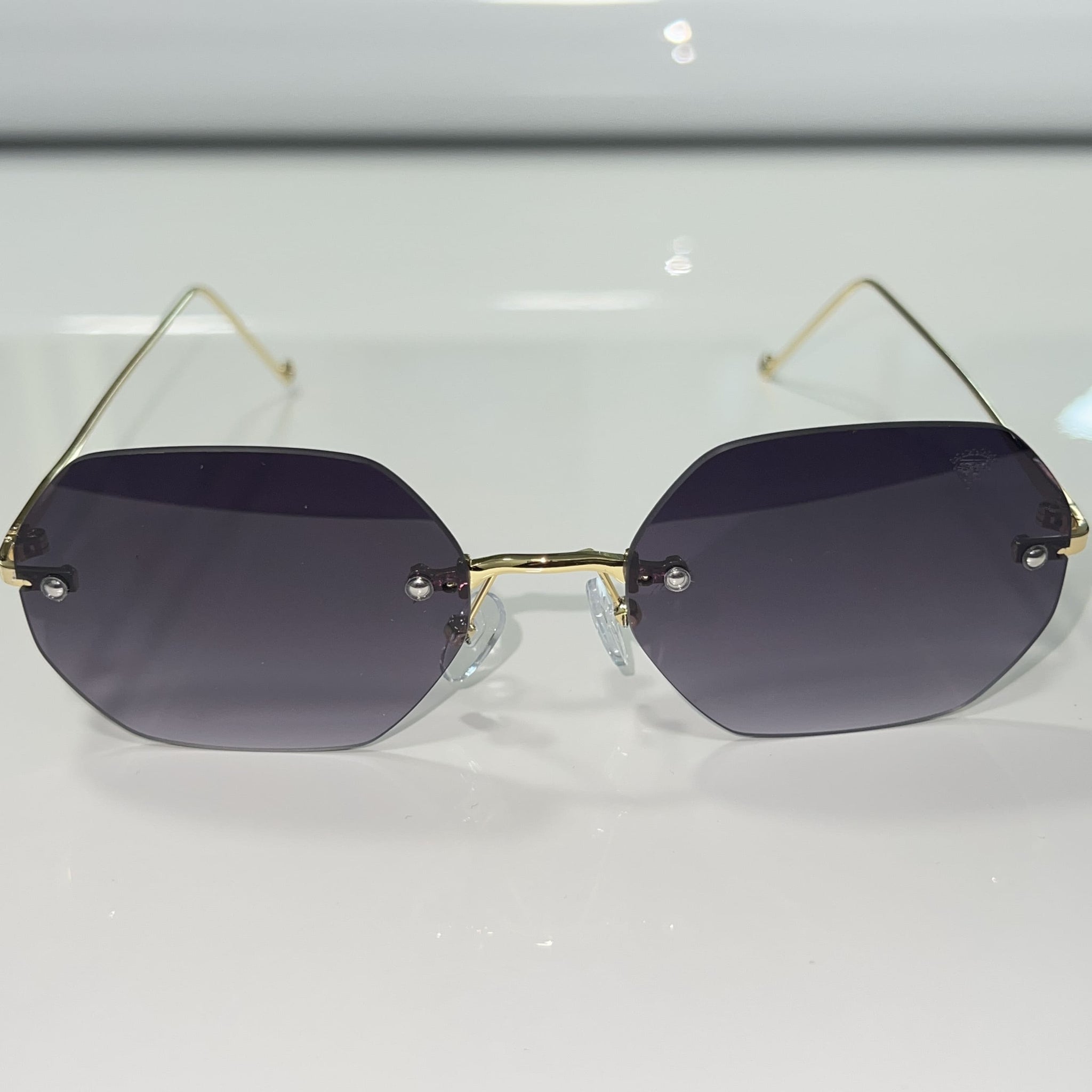 Star Glasses - Sehgal Glasses - 14k gold plated - Black Shade