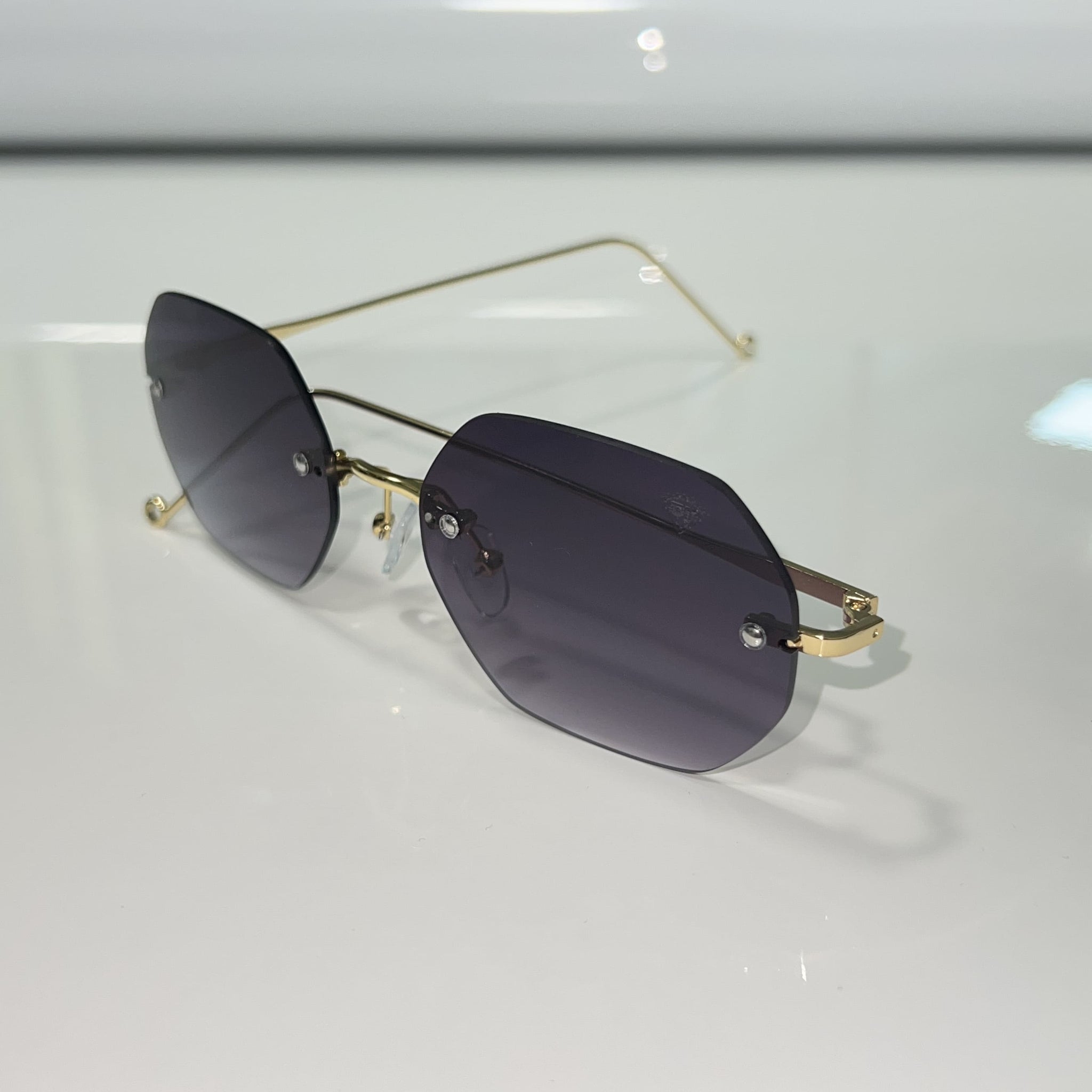 Star Glasses - Sehgal Glasses - 14k gold plated - Black Shade