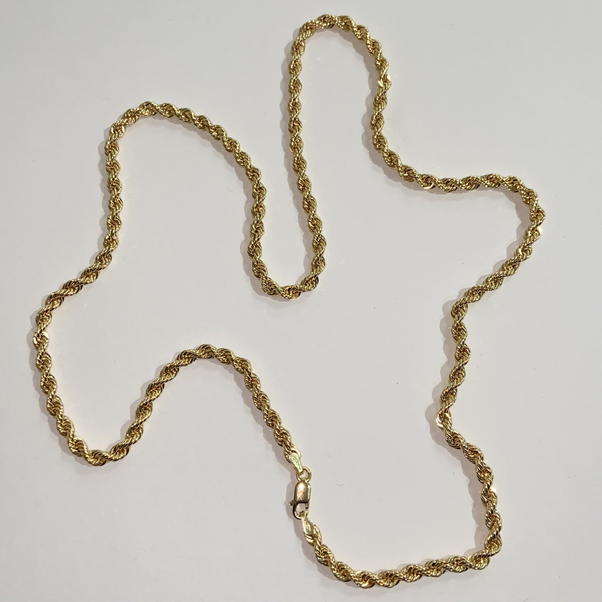 Rope chain / ketting 262 - 14 karaat 65 cm / 5,1 mm