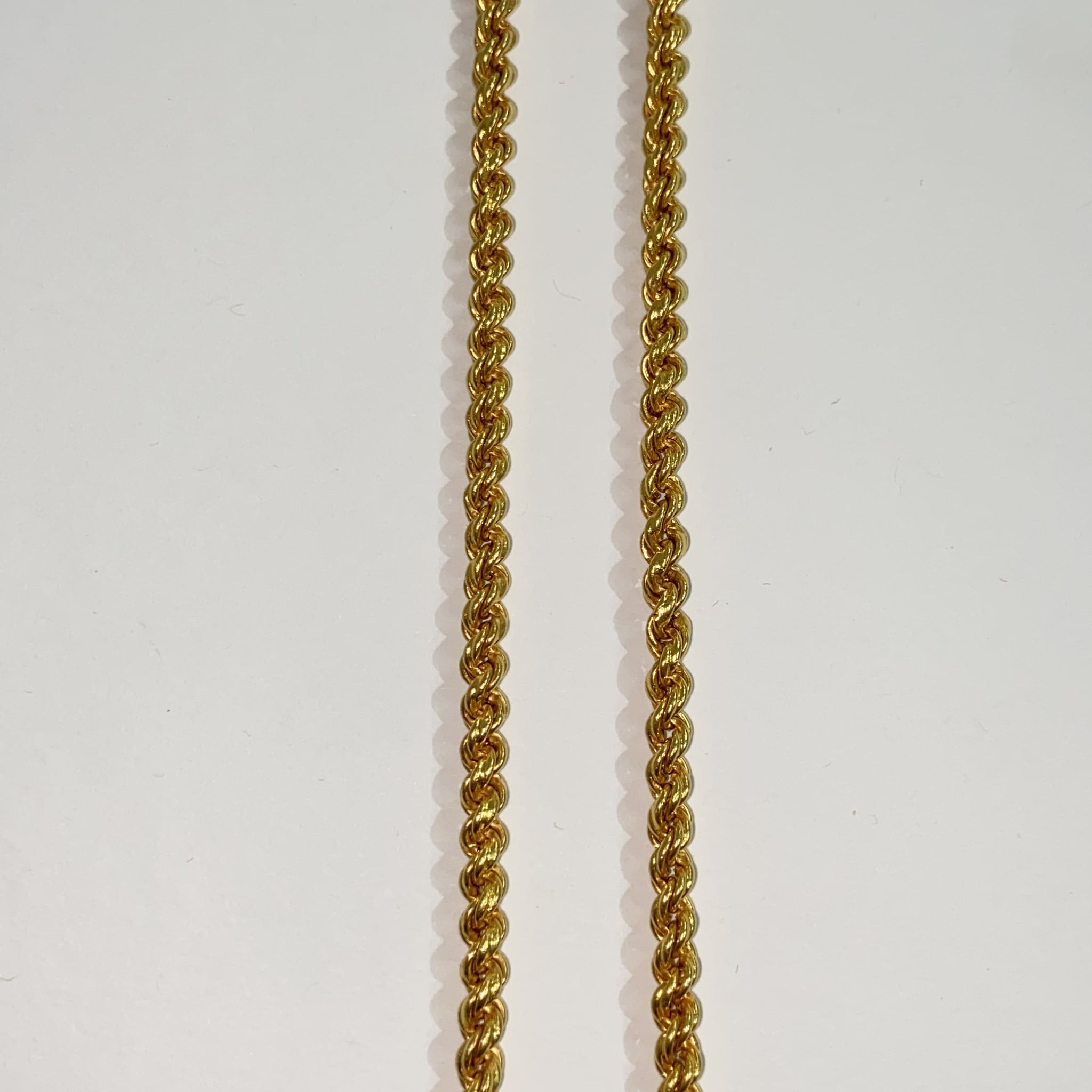 Rope chain / ketting 263 - 22 karaat 60 cm / 3,6 mm