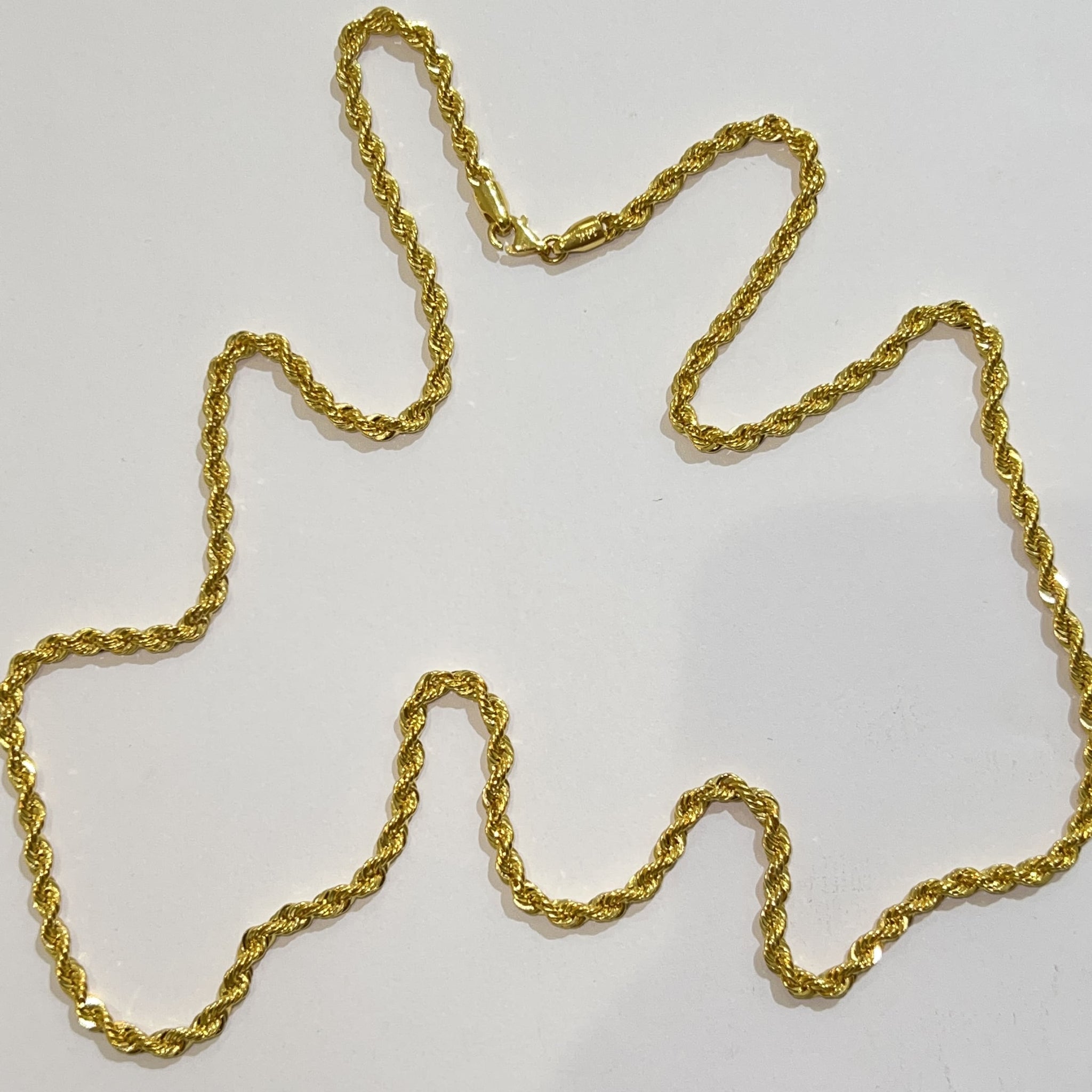 Rope Chain - 14 carat gold - 3.2mm / 60cm