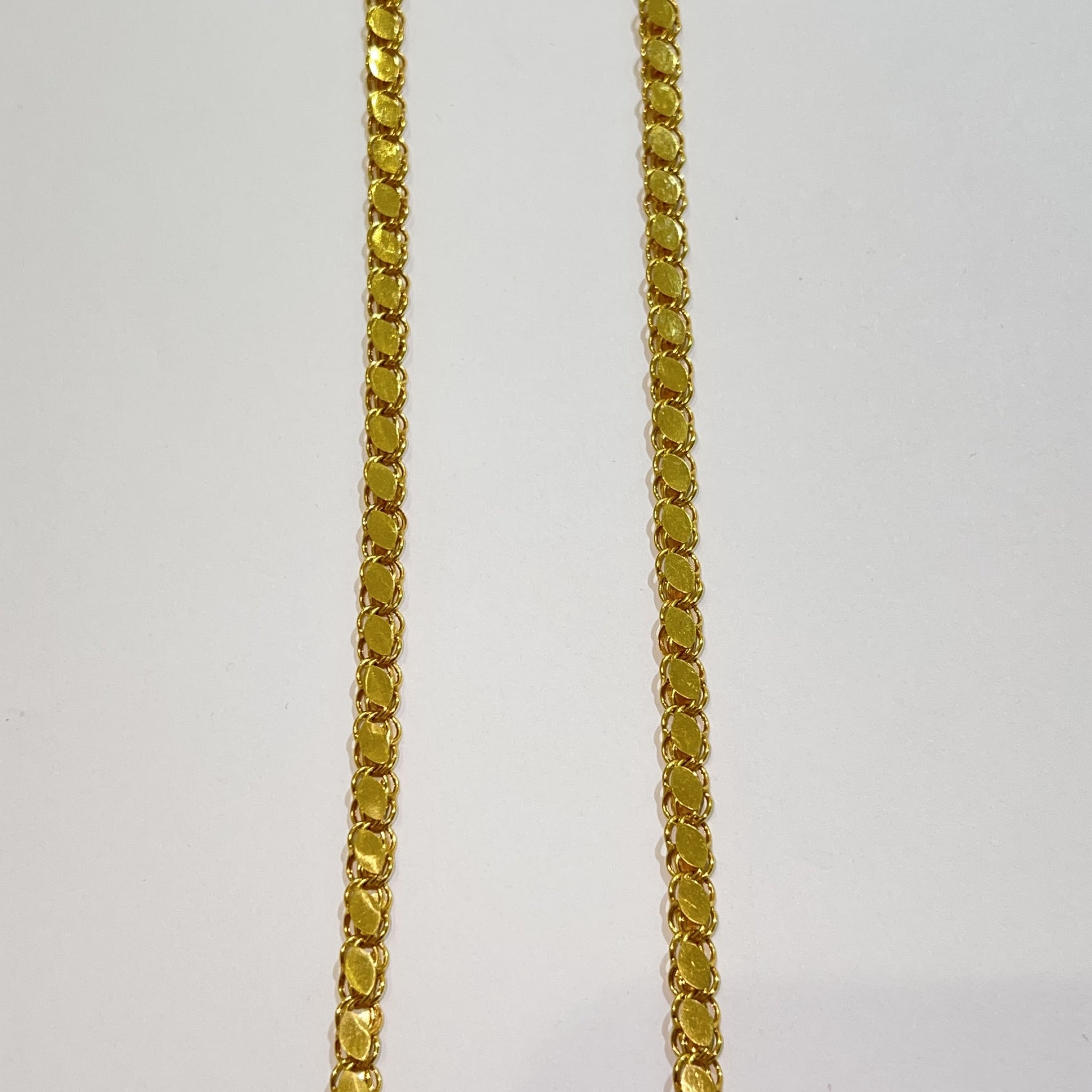 Diamond Cut Chain - 14 carat gold - 4.8mm / 60cm