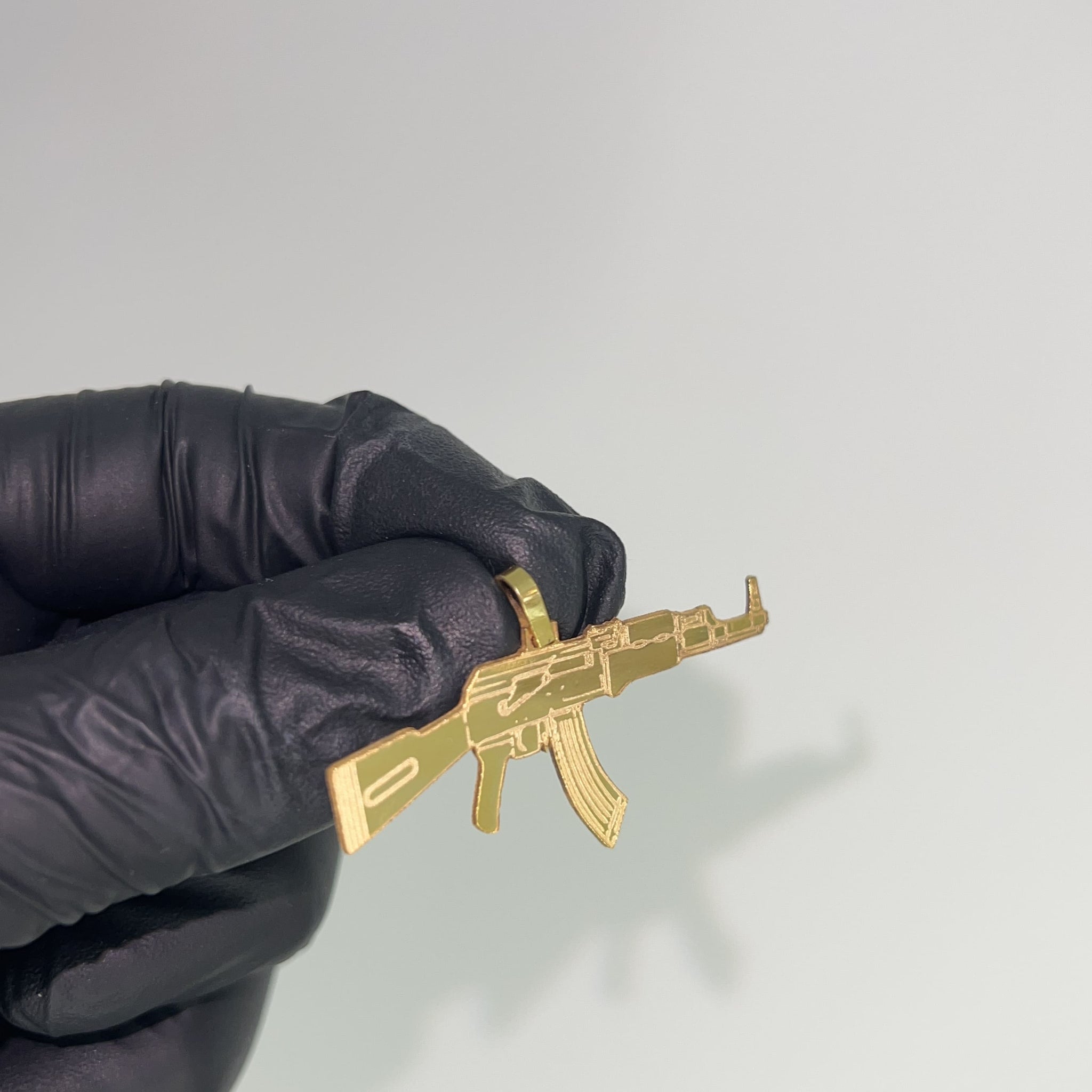 AK47 Pendant - 14 carat gold