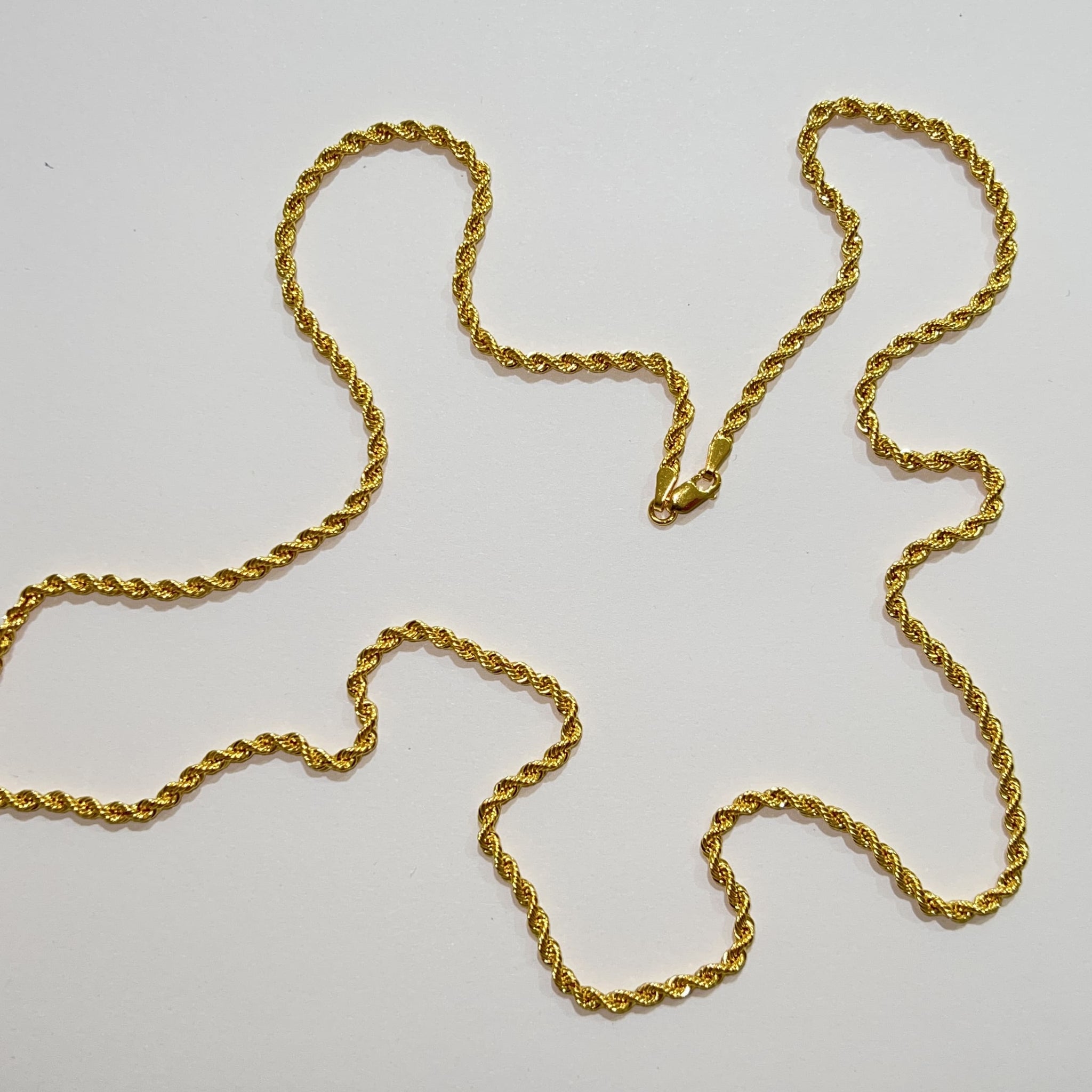 Rope Chain - 14 carat gold - 2.7mm / 65cm