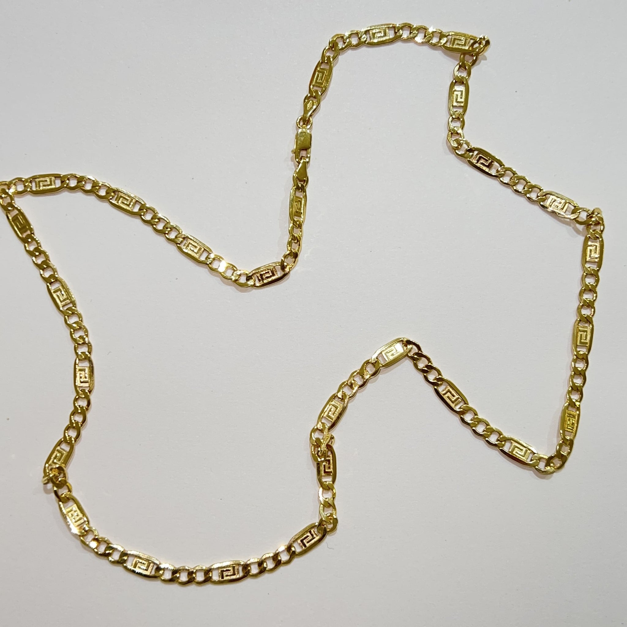 Figaro Chain - 14 carat gold - 4.8mm / 55cm