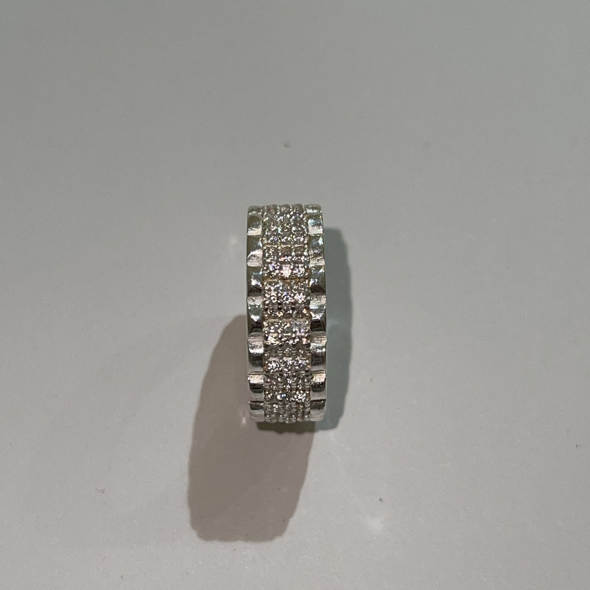 Icy Rolex-Link Ring - Silver 925