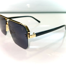 Macho Glasses - gold plated / Silicon Side - Black Shade - Sehgal Glasses
