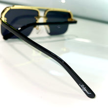Macho Glasses - gold plated / Silicon Side - Black Shade - Sehgal Glasses
