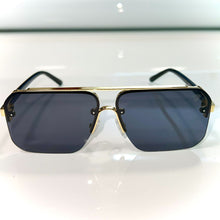 Macho Glasses - gold plated / Silicon Side - Black Shade - Sehgal Glasses
