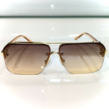 Macho Glasses - gold plated / Silicon Side - Brown Shade - Sehgal Glasses