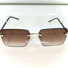 Eduardo Glasses - gold plated + Silicon side - Brown Shade - Sehgal Glasses