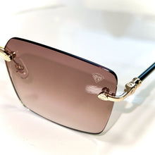 Eduardo Glasses - gold plated + Silicon side - Brown Shade - Sehgal Glasses