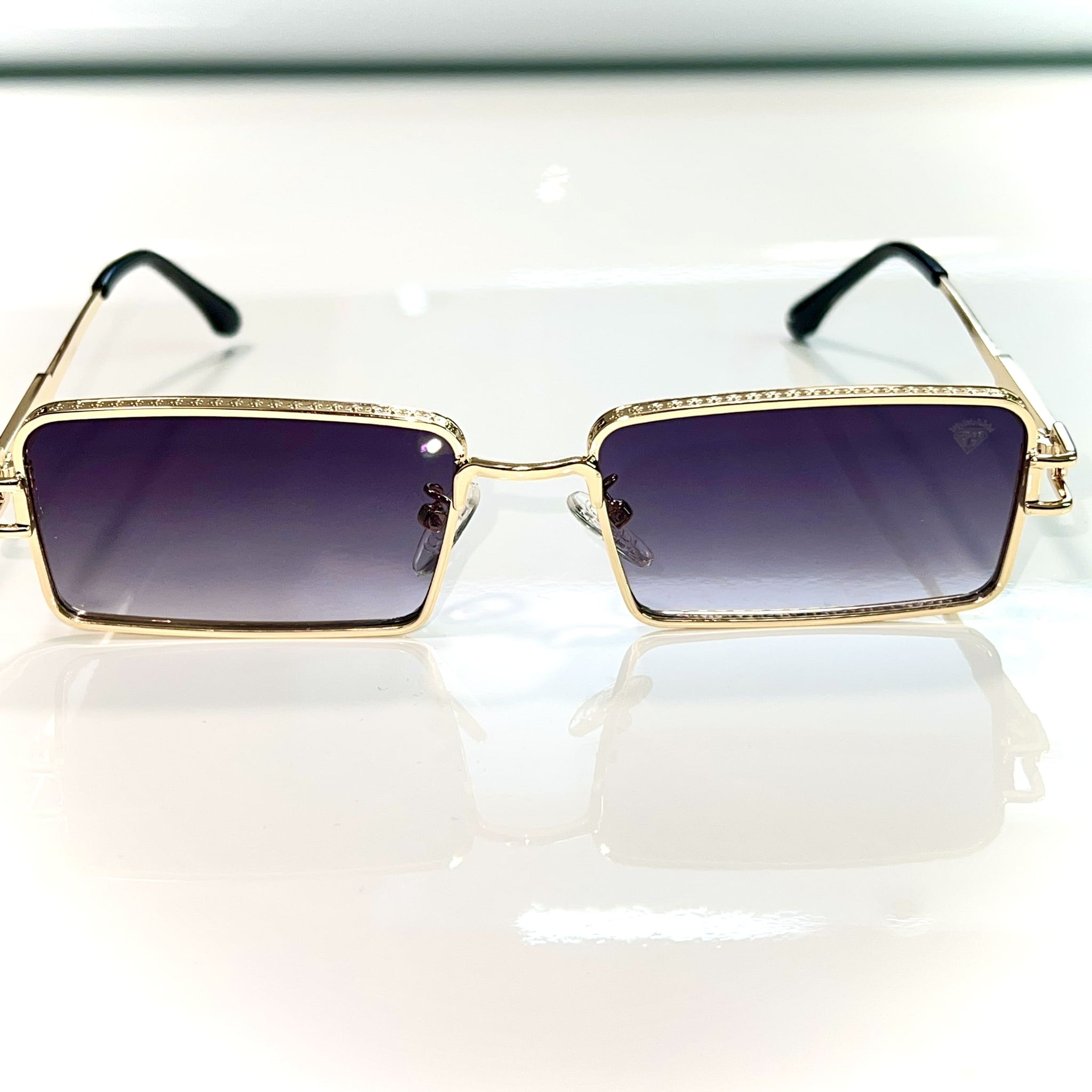 Opulent Glasses - 14 carat gold plated - Black Shade - Sehgal Glasses