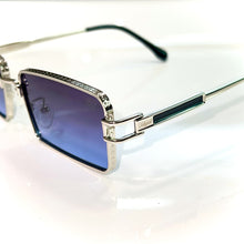 Opulent Glasses - Silver 925 plated - Dark Blue Shade - Sehgal Glasses
