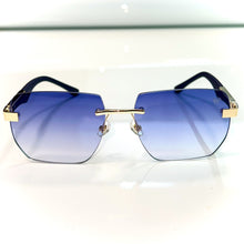 Dubai Glasses - Gold plated / Silicon side - Blue Shade - Sehgal Glasses
