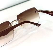Dubai Glasses - gold plated / Silicon side - Brown Shade - Sehgal Glasses