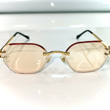 Pharaoh Glasses - Diamond cut / gold plated - Caramel Shade - Sehgal Glasses