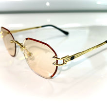 Pharaoh Glasses - Diamond cut / gold plated - Caramel Shade - Sehgal Glasses