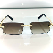 Sehgal Premium Glasses - gold plated - Brown Shade - Gold frame