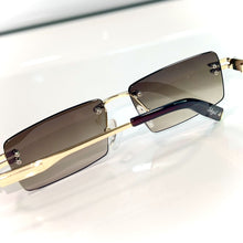 Sehgal Premium Glasses - gold plated - Brown Shade - Gold frame