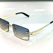 Sehgal Premium Glasses - Blue / Creme Shade - Silver Frame