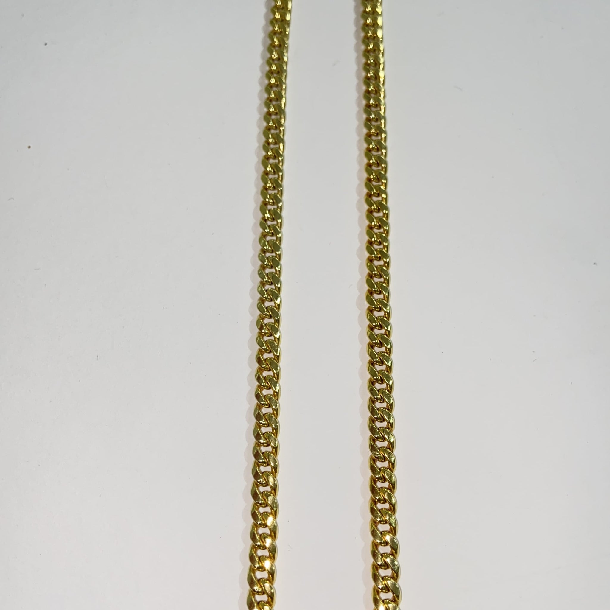 Mini Miami Cuban Link Chain - Ketting 257 - 14 karaat - 55cm / 4,5 mm