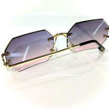 Sparkle Glasses - Diamond Cut -  gold plated - Purple/Pink Shade - Sehgal Glasses