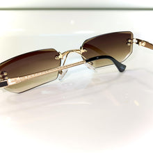 Rich Glasses - gold plated - Diamond Cut - Brown Shade - Sehgal Glasses