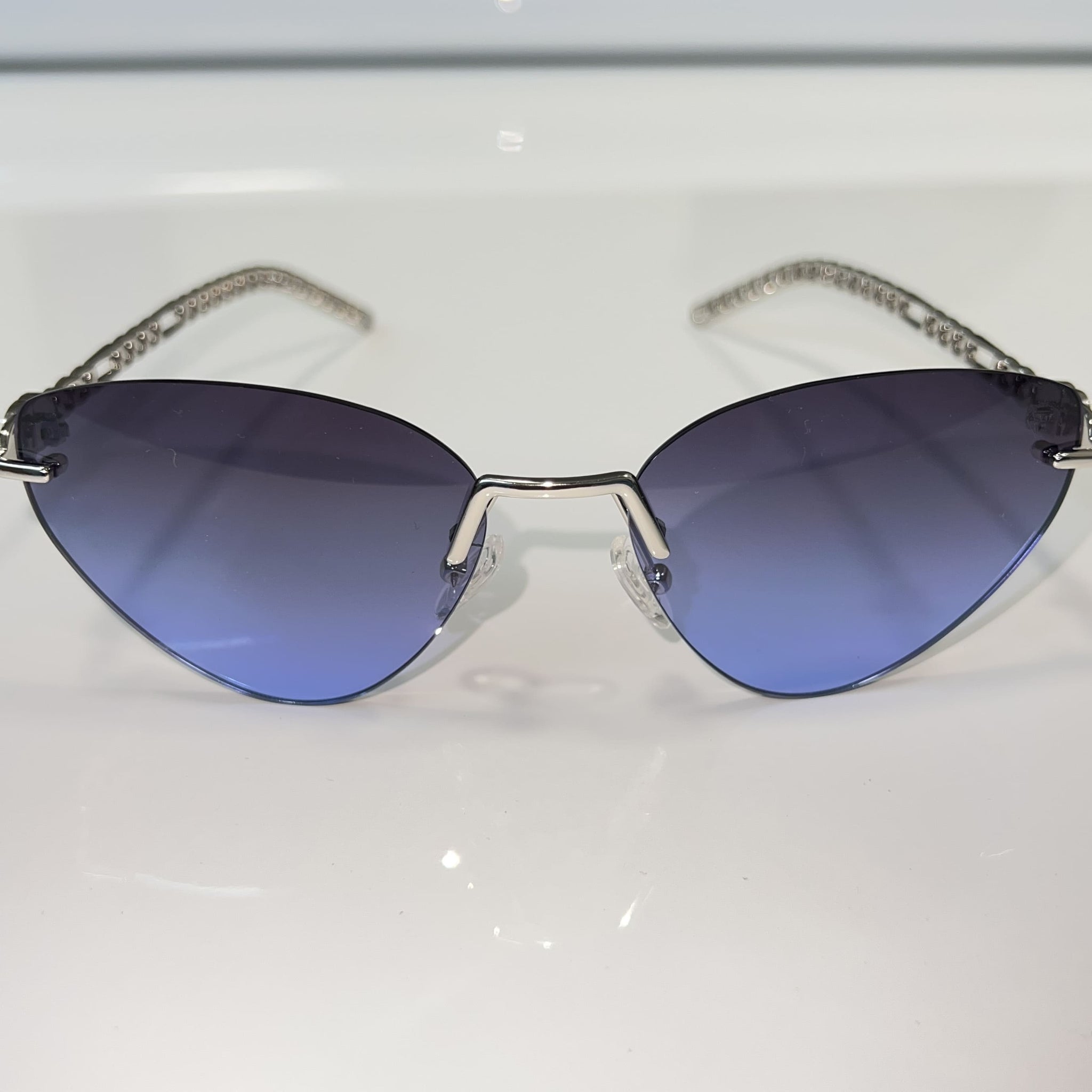 Pearl 'For Her' Glasses - Silver plated - Blue Shade - Sehgal Glasses