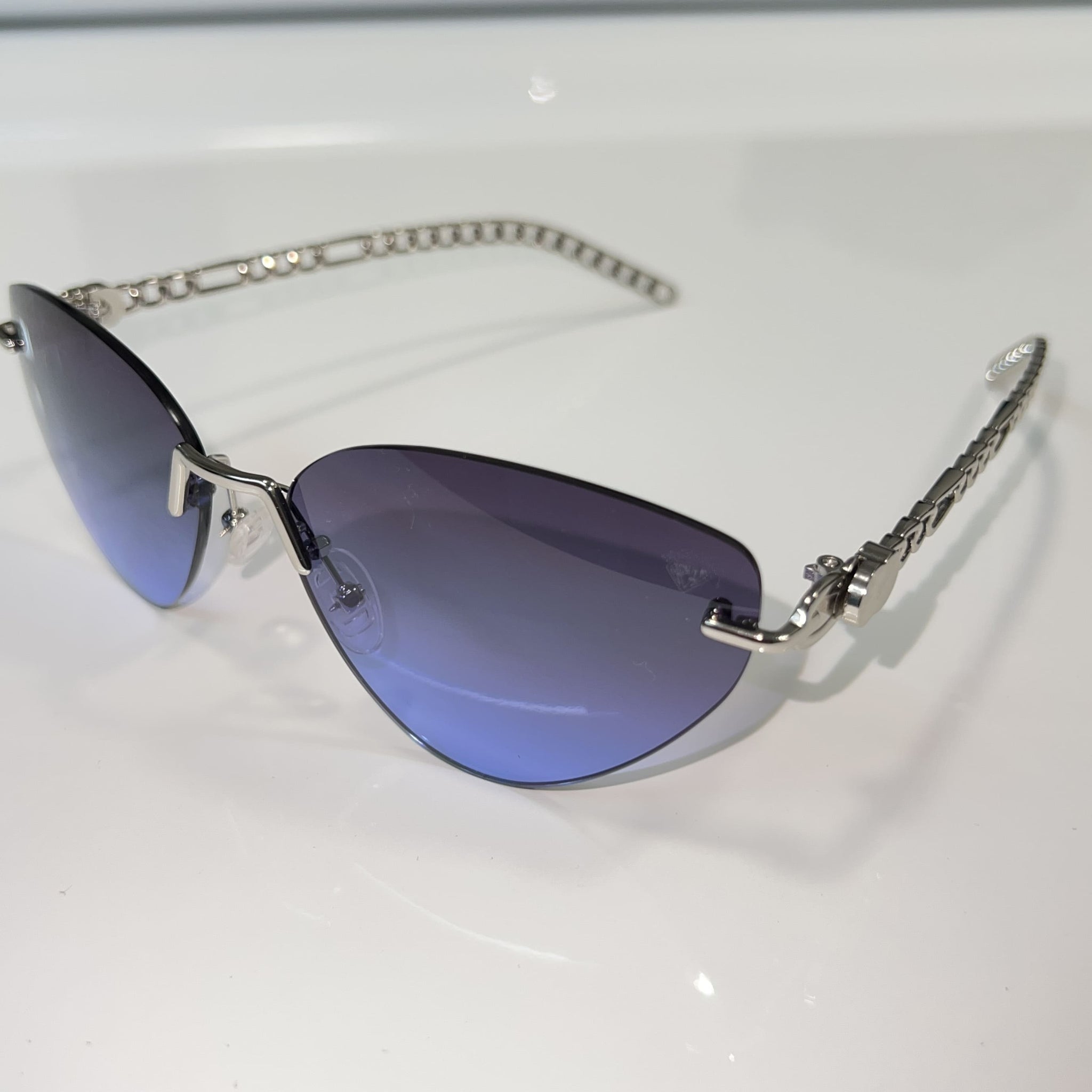 Pearl 'For Her' Glasses - Silver plated - Blue Shade - Sehgal Glasses