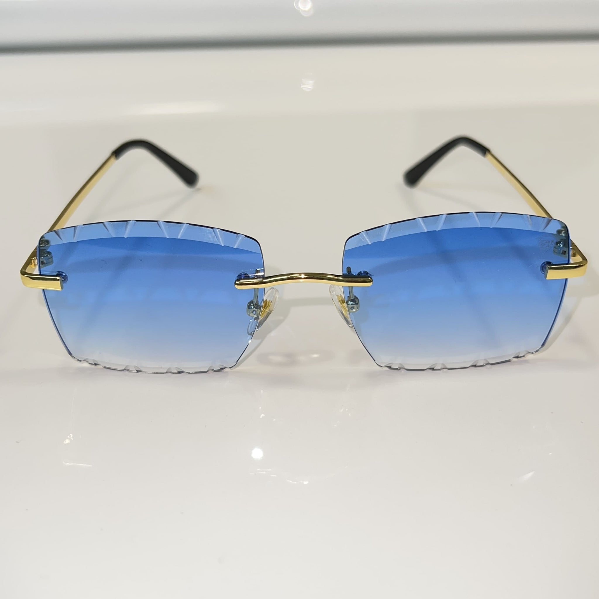 Dripcut Glasses - 14k gold plated - Blue Shade - Sehgal Glasses