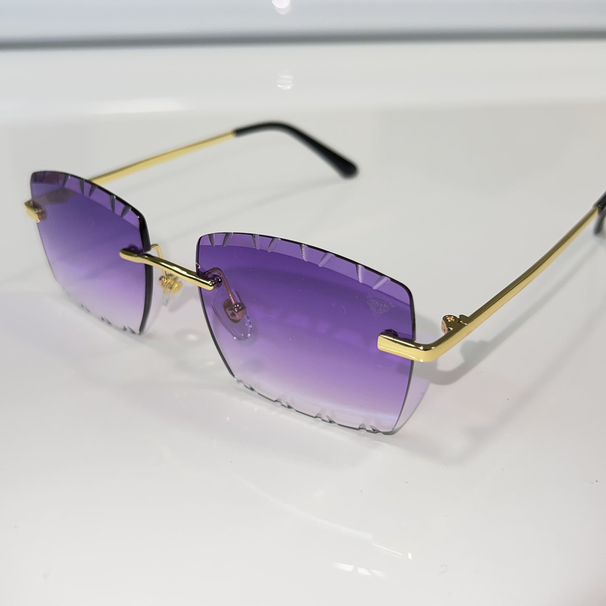 Dripcut Glasses - 14k gold plated - Purple Shade - Sehgal Glasses