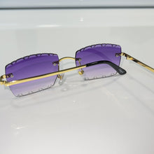 Dripcut Glasses - gold plated - Purple Shade - Sehgal Glasses