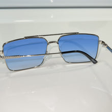 Billionaire Glasses - gold plated - Blue Shade / Silver Frame - Sehgal Glasses