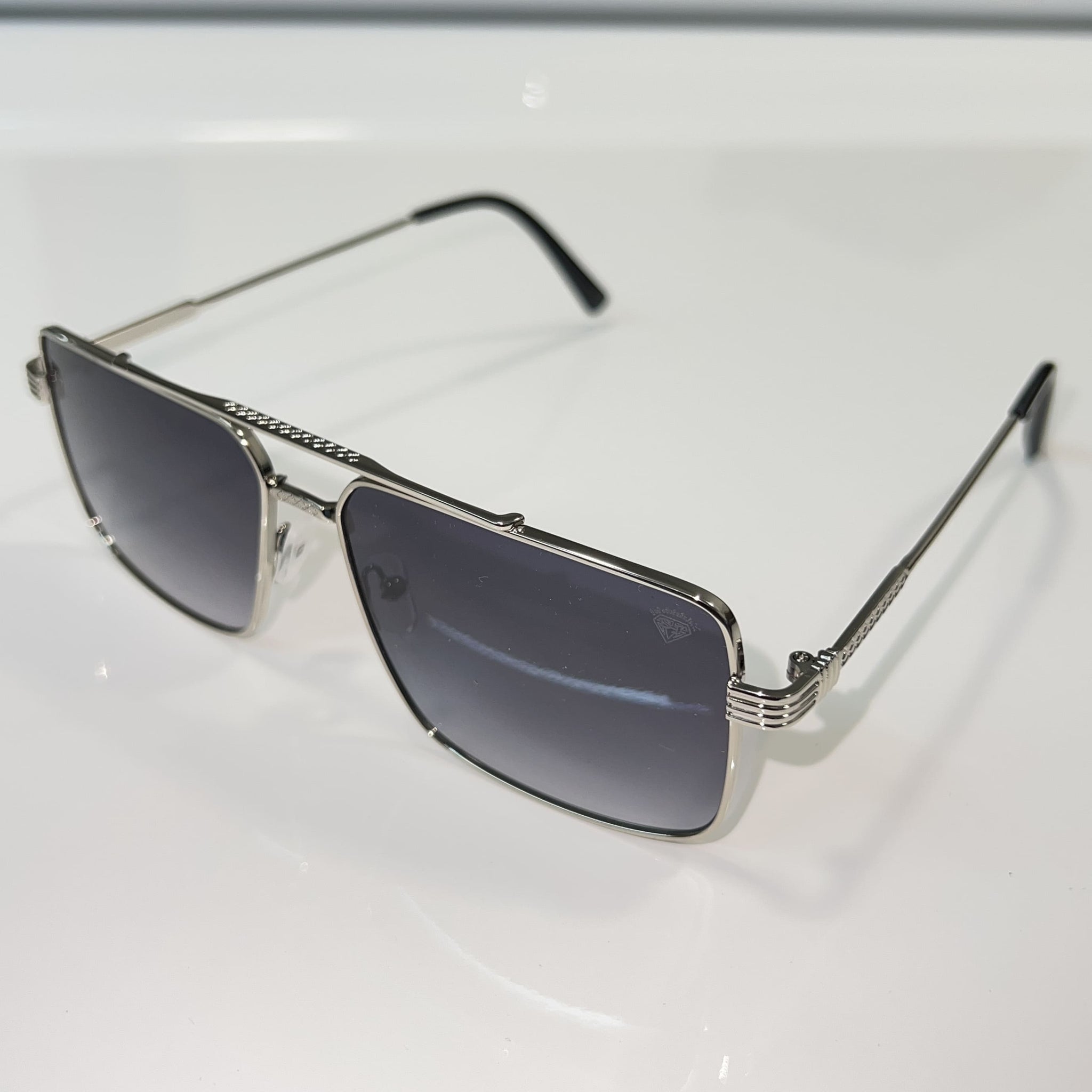 Billionaire Glasses - Silver plated - Black Shade / Silver Frame - Sehgal Glasses